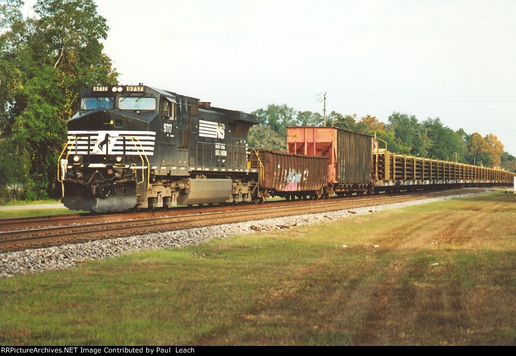 Rail train eases south